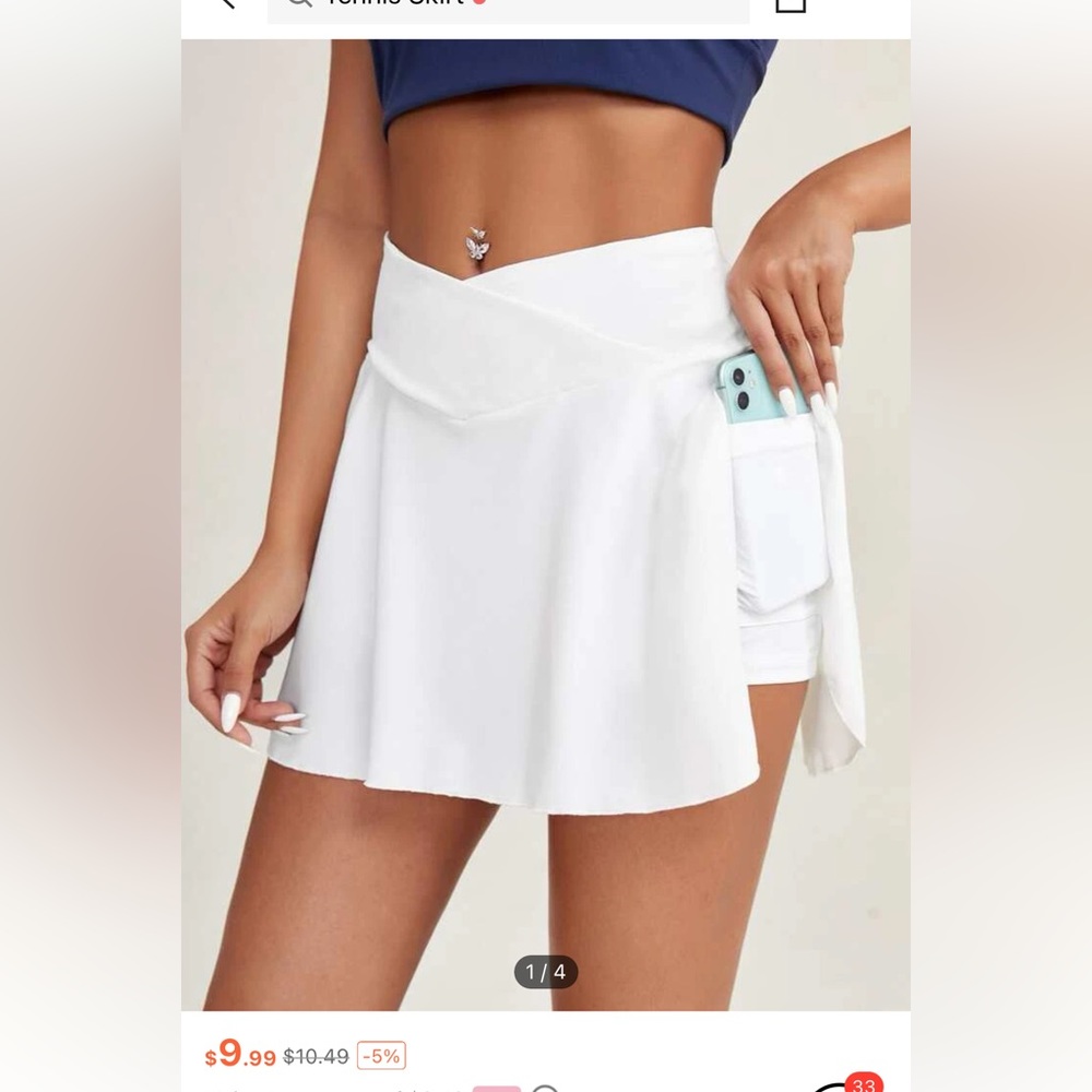 Shein tennis skirt